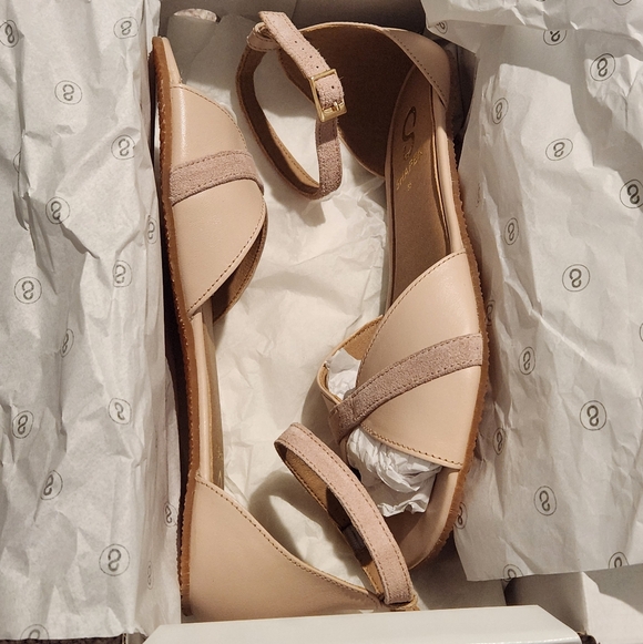 Shapen Barefoot Petal 2.0 Sandal Light Rose EUC Size 35 WIDE - Picture 5 of 10